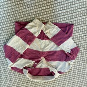 Marine Layer Rugby Collared Striped Shirt